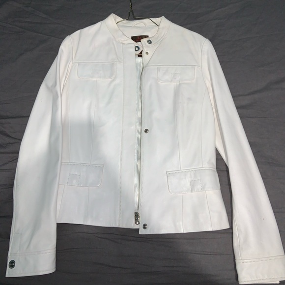 Danier Jackets & Blazers - White Danier leather jacket